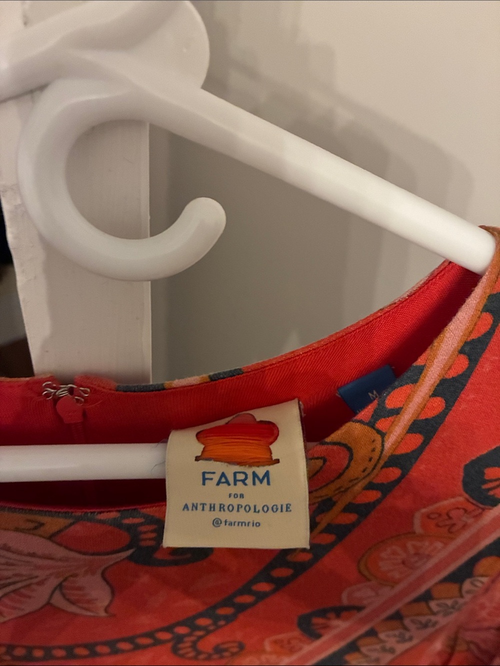 FARM Rio Orange Paisley Midi Dress View 3